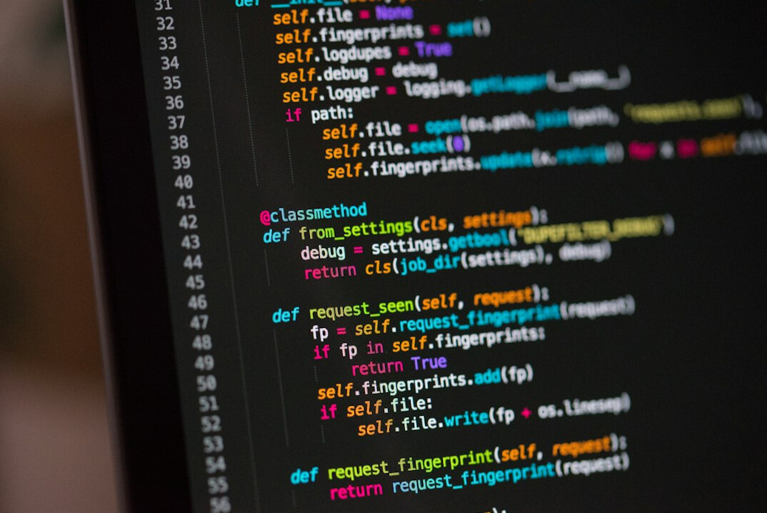 insurance programming code on screen