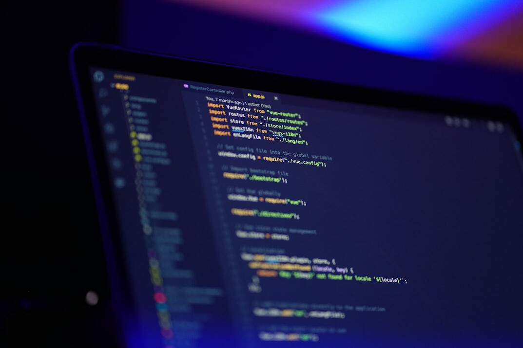 insurance programming code on screen